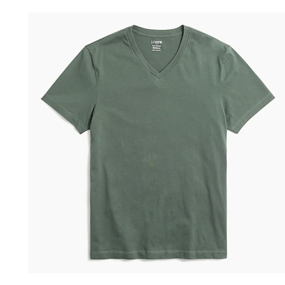 J CREW Slim-Washed medium t- shirt in green - NWT